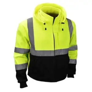 CMCWORKWEAR Color Blocked Sweatshirt with Removable Hood