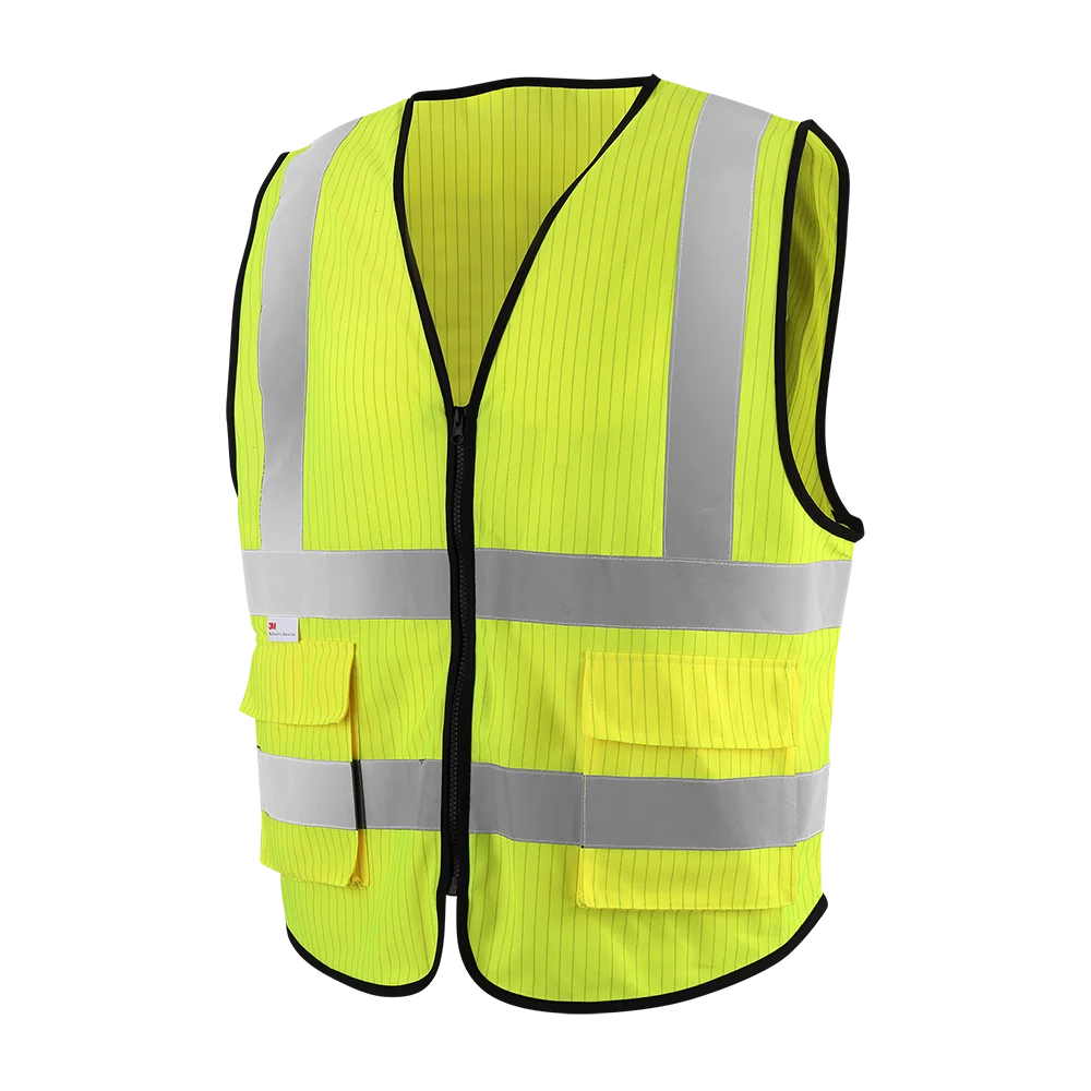 010016-经典阻燃防静电背心-Standard High Visibility FR AS Vest with Pocket - 图片 3
