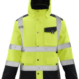 C22003-高警示反光长款棉衣-CMCBRIGHT High Visibility Quilted Jacket