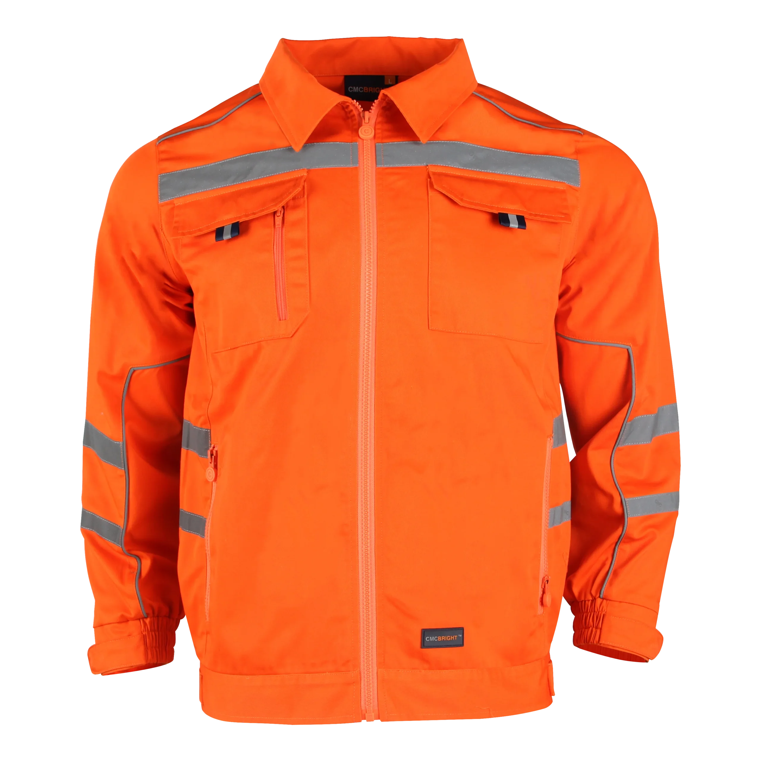 W22104-经典春秋涤棉警示工作服-Classic Lightweight Reflective Workwear - 图片 3